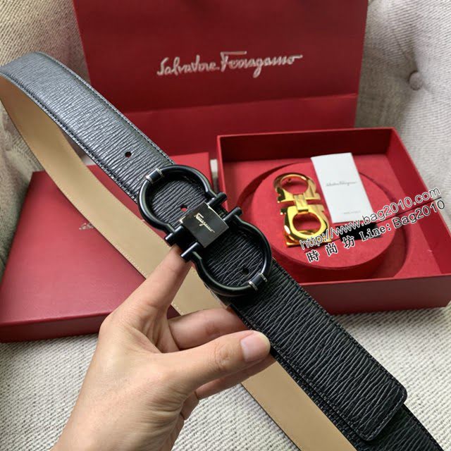 菲拉格慕男女士皮帶 Ferragamo雙扣高端禮盒腰帶  jjp2109